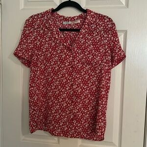 Kimchi blue medium red button up shirt